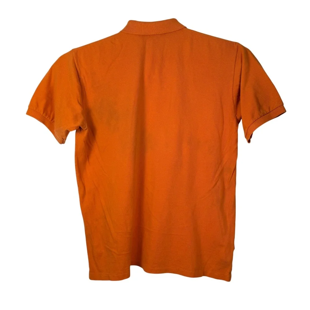 Vintage Polo Ralph‎ Lauren Polo Shirt Mens L Orange Embroidered Pony Cotton Golf